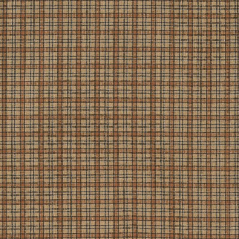 JAMESTOWN: CHECK in Leather Brown   by Jo Morton