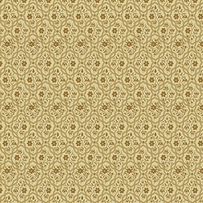 Oak Alley Floral Mosaic in Tan (CLAY) by Di Ford-Hall Oak Alley Floral Mosaic in Tan (CLAY) by Di Ford-Hall