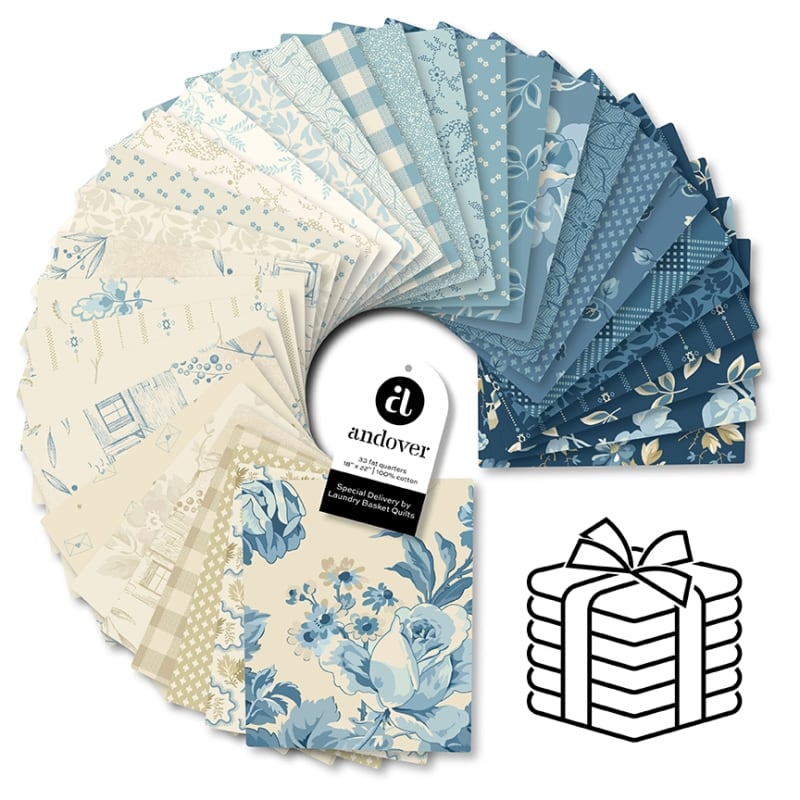 SPECIAL DELIVERY Fat Quarter Bundle (33)  by Edyta Sitar  Laundry Basket Quilts