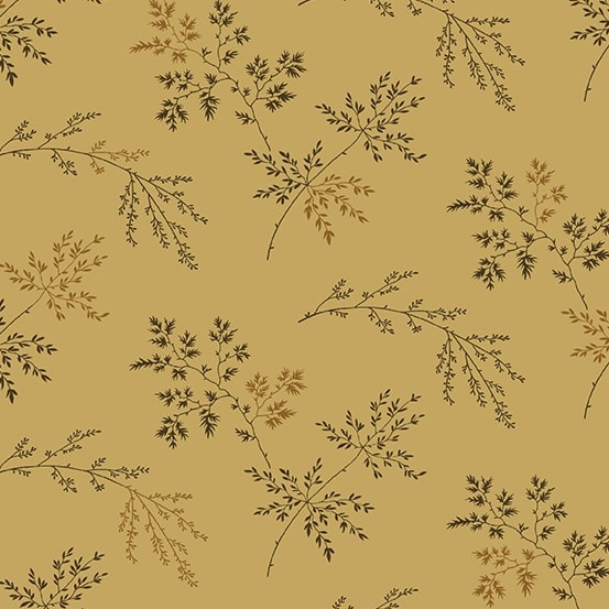 Super Bloom Twigs Dark Khaki and mustard gold