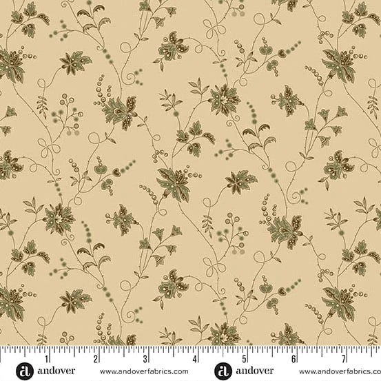 TRUNK TREASURES: Trellis Olive by Jo Morton TRUNK TREASURES: Trellis Olive by Jo Morton