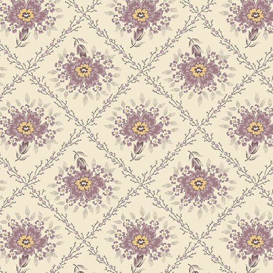 WILDFLOWER COTTAGE: TRELLIS in Pansy  by Renee Nanneman