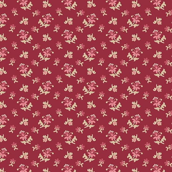 WILDFLOWER COTTAGE: SCATTER GARDEN in CRIMSON   by Renee Nanneman