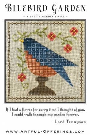 Bluebird Garden Cross Stitch Pattern by Artful Offerings
