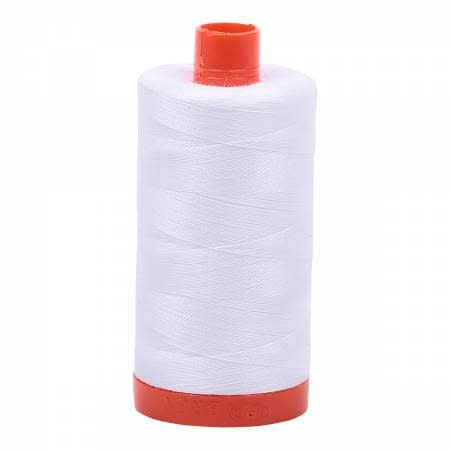 Aurifil Thread: Mako Cotton Thread Solid White