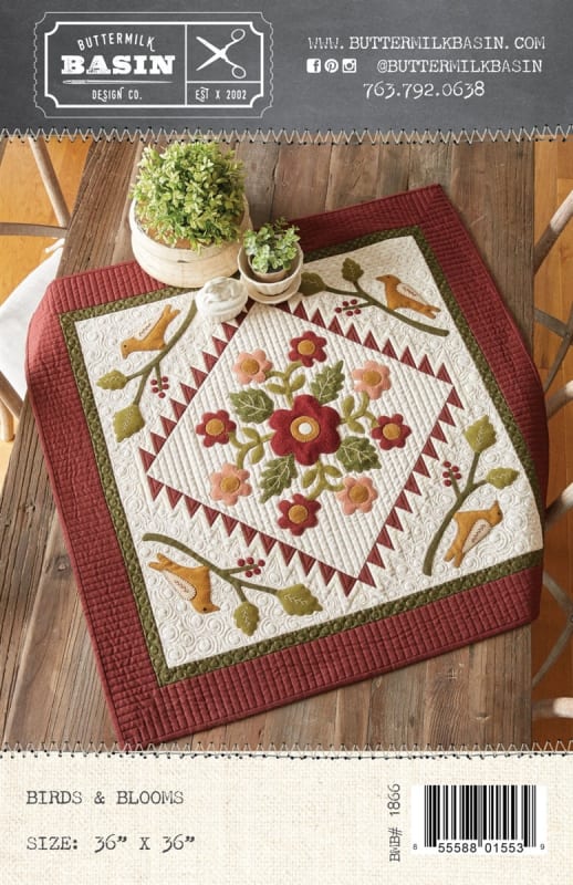 Birds in Bloom Quilt Pattern from Buttermilk Basin
