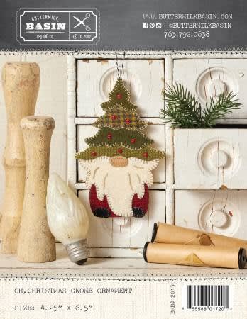 Gnome Christmas Ornament shows a cute little wool ornament that you can make with this pattern.