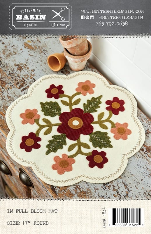 In Full Bloom Mat Pattern from Buttermilk Basin