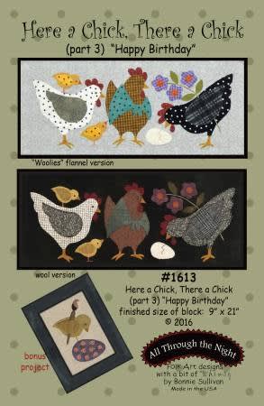 Here A Chick, There A Chick- #3 Quilt Pattern by Bonnie Sullivan