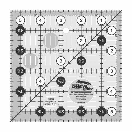 Creative Grids Quilt Ruler 5-1/2in Square Creative Grids Quilt Ruler 5-1/2in Square