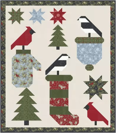Ready for Snow  Quilt Pattern by Coach House Designs