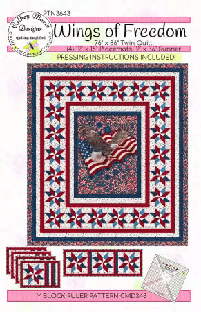 WINGS OF FREEDOM Quilt Pattern by Cathey Marie Designs