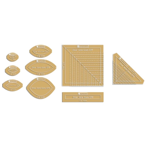 Dear Jane Quilt Acrylic Templates 3/8" by Brenda Papadakis Dear Jane Quilt Acrylic Templates 3/8" by Brenda Papadakis
