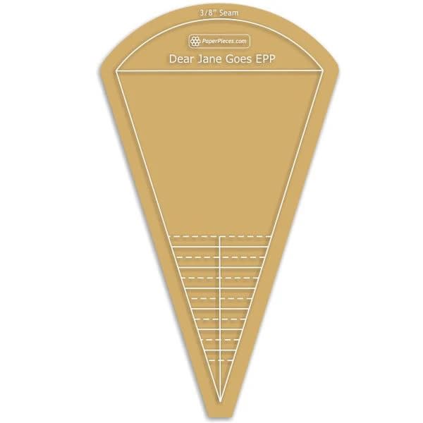 VintageandVogue com: Dear Jane Quilt Triangle Acrylic Template 3/8 in
