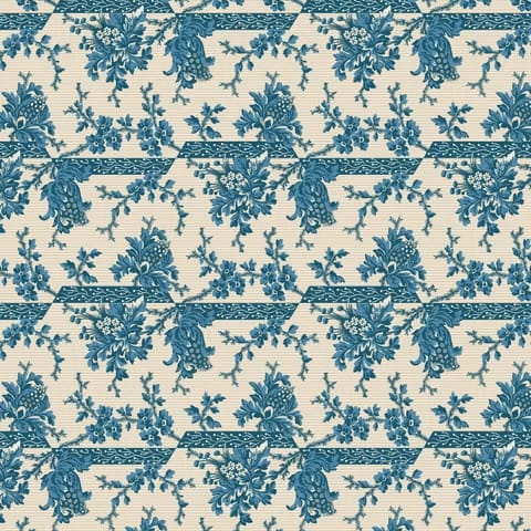 INGLENOOK  The Grange Blue  DV7344  by Margaret Mew