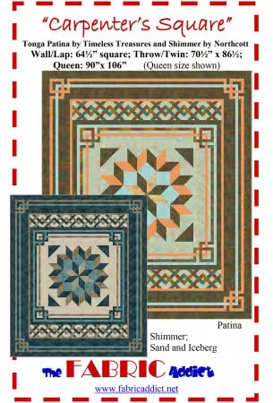 Carpenter's Square Quilt Pattern by The Fabric Addict