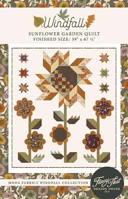 Sunflower Garden Quilt Pattern by Fancy That Design