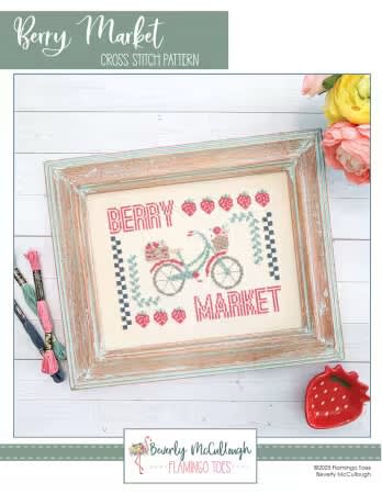 Berry Market Cross Stitch Pattern by Flamingo Toes
