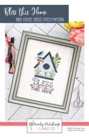 Bless This House Cross Stitch Pattern by Flamingo Toes