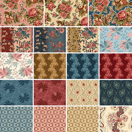 This image shows the entire line of BANNARD HILLS FABRIC COLLECTION by Michelle Yeo.