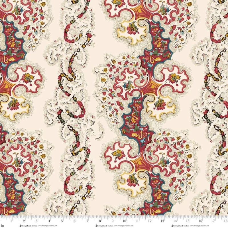 LOST GARDENS OF HELIGAN: ABSTRACT 108" WIDE 3602W-44 Cream by Michelle Yeo LOST GARDENS OF HELIGAN: ABSTRACT 108" WIDE 3602W-44 Cream by Michelle Yeo