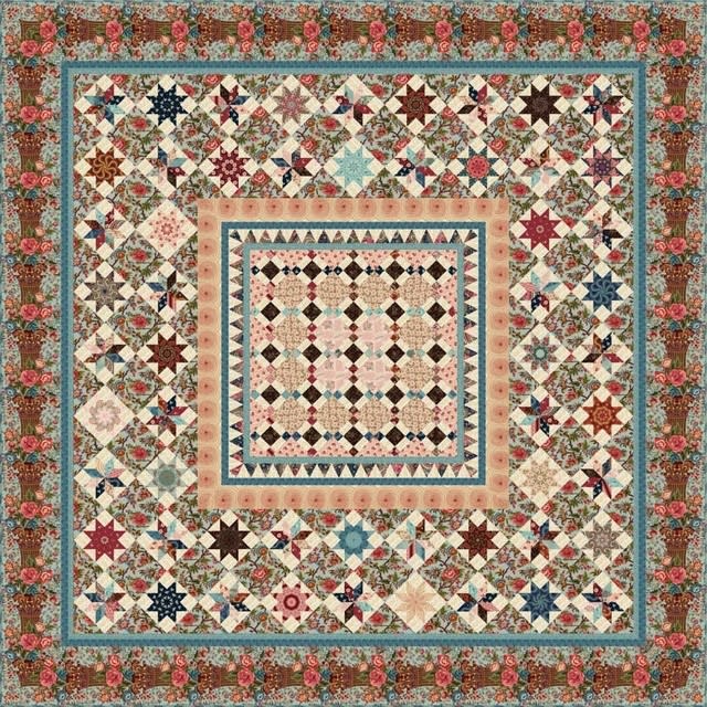 LOST GARDENS OF HELIGAN: ST. AUSTELL MOYLE  QUILT Pattern  by Michelle Yeo