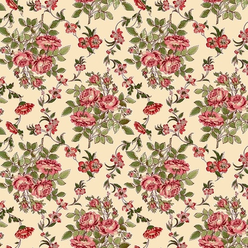 Yeoville Bev's Roses Cream by Michelle Yeo VINTAGE & VOGUE