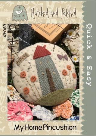 My Home Pin Cushion Pattern by Hatched and Patched