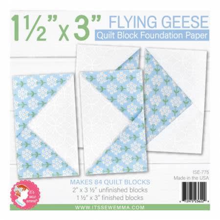 This shows two flying geese blocks.