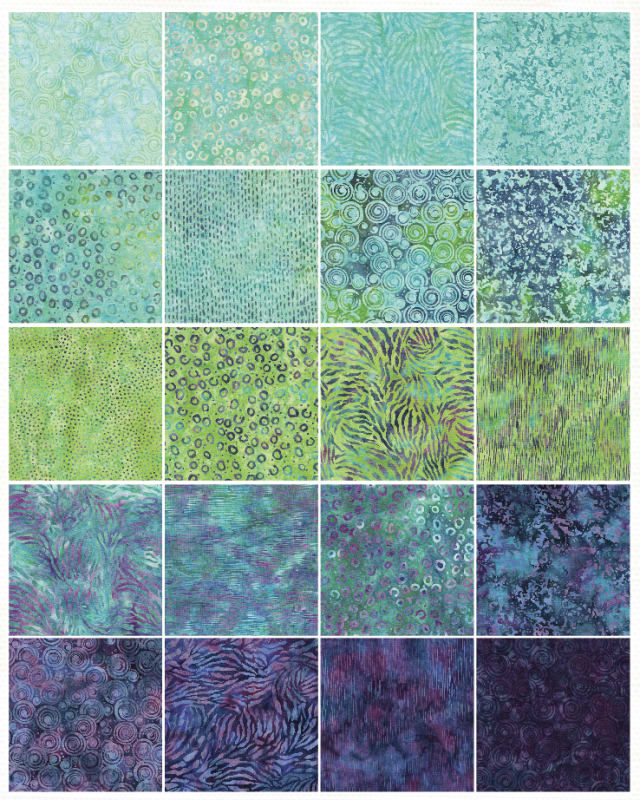 Essence Batik Jelly Roll Strip Pack from ISLAND BATIK