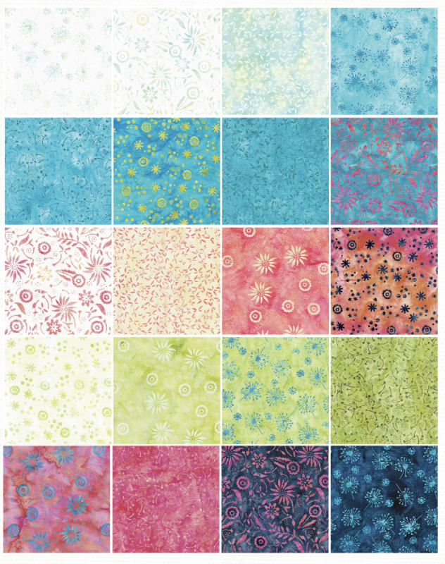 JUST DANDY Batik Layer Cake from ISLAND BATIK