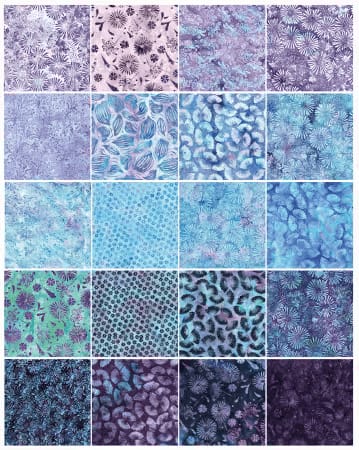 SECRET GARDEN Batik Jelly Roll Strip Pack from ISLAND BATIK SECRET GARDEN Batik Jelly Roll Strip Pack from ISLAND BATIK