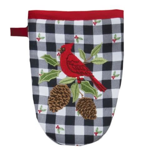 WINTER CARDINAL GRABBER MITT by Kay Dee Design