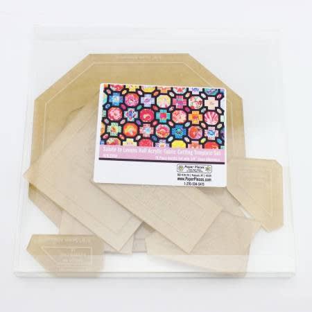 Salute to Leven's Hall Quilt 10 Piece Acrylic Template Set Salute to Leven's Hall Quilt 10 Piece Acrylic Template Set