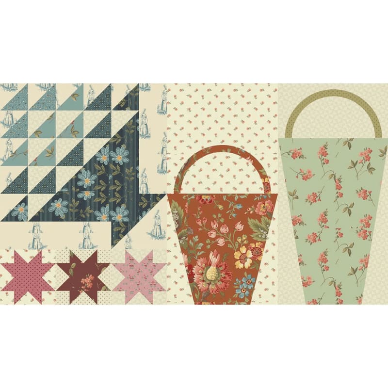 Anna Basket's Quilt Pattern No. 8-FARMERS DAUGHTER- by Edyta Sitar of Laundry Basket Quilts