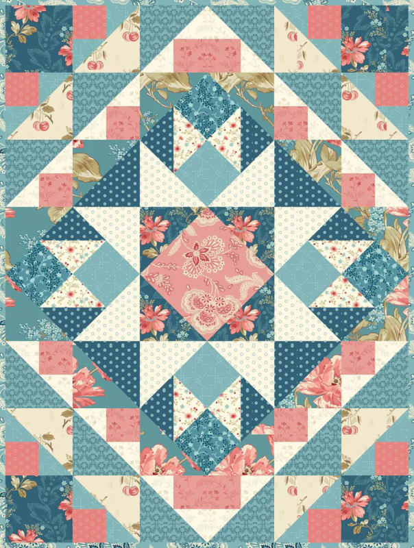 Blossoms by the Bay Quilt Pattern by Laundry Basket Quilts Blossoms by the Bay Quilt Pattern by Laundry Basket Quilts