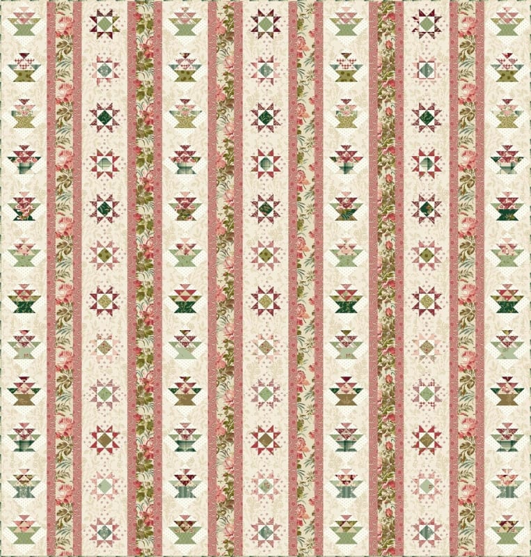 Joy  Christmas Creek Quilt Kit by Edyta Sitar Laundry Basket Quilts