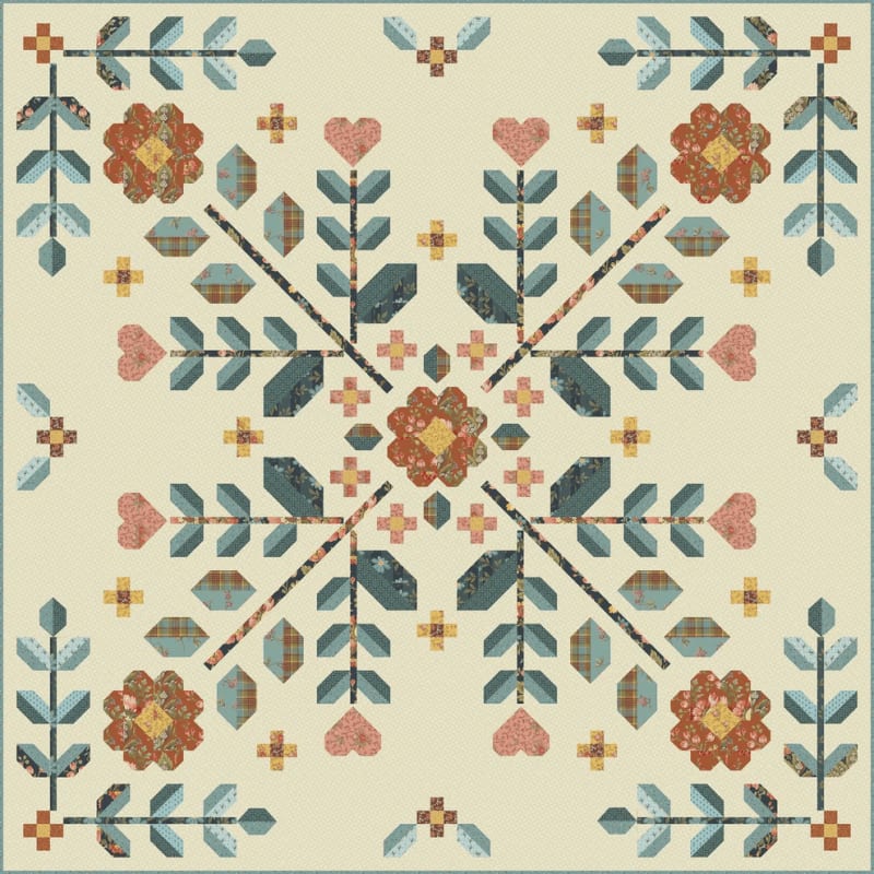 HIBISCUS Quilt Pattern-FARMERS DAUGHTER- by Edyta Sitar of Laundry Basket Quilts