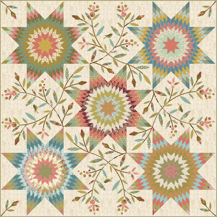 Pennsylvania Star Quilt Pattern by Edyta Sitar of Laundry Basket Quilts