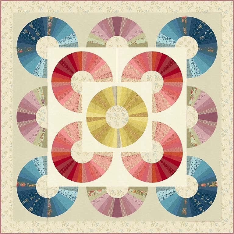 Pumpkin Pie Applique Quilt Pattern from Laundry Basket Quilts