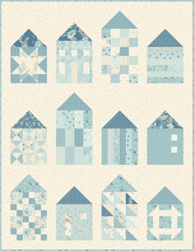 QUILTERS VILLAGE Quilt Pattern by Laundry Basket Quilts