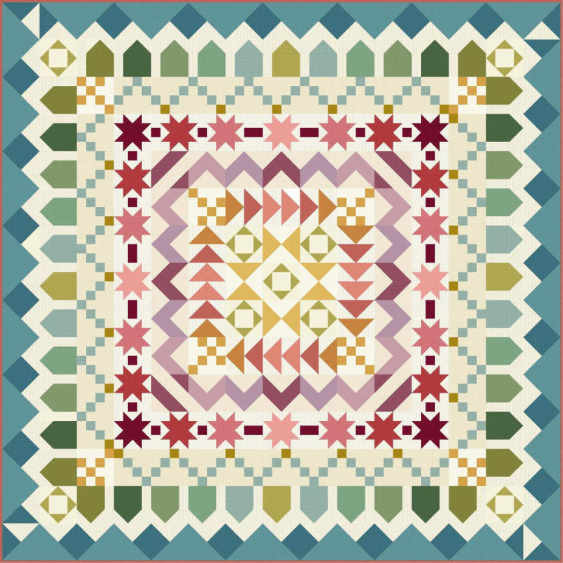 Tennessee Quilt Pattern-POPPY SEED by Edyta Sitar of Laundry Basket Quilts