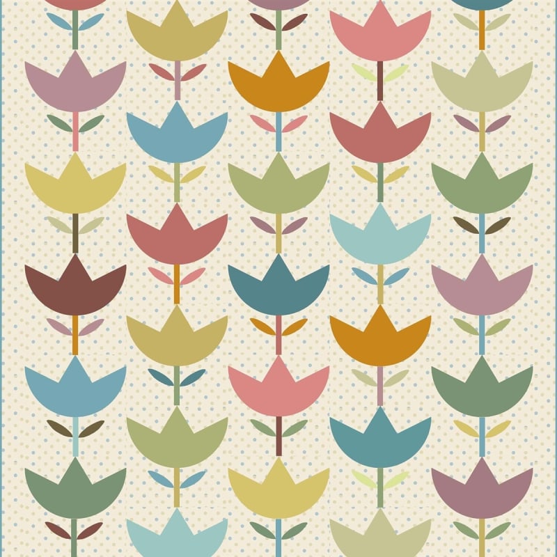 Tulip Patch Quilt Pattern Laundry Basket Quilts