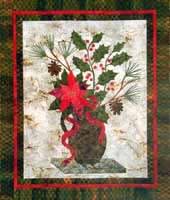 Pointsettia Applique Quilt Pattern