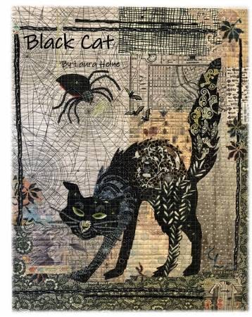 Black Cat Collage Quilt Pattern by Laura Heine