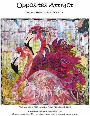 Opposites Attract  Collage Quilt Pattern by Laura Heine