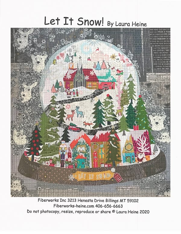 Let It Snow Collage Quilt Pattern by Laura Heine