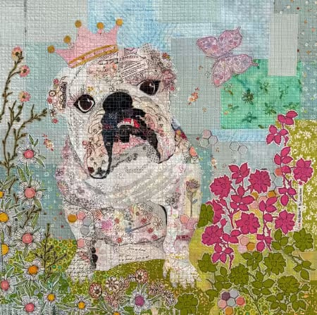 My Girl Bulldog Collage Quilt Pattern by Laura Heine