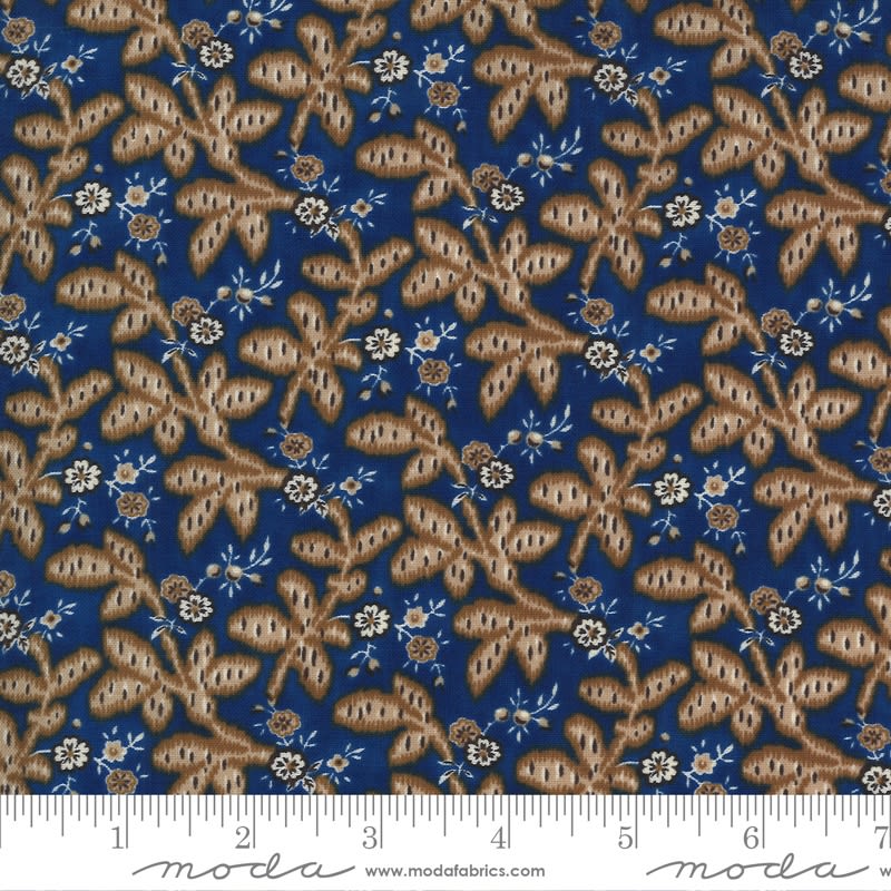 Ladies Legacy: Gertrudes Wrapper Leaves in Union Blue by Barbara Brackman Ladies Legacy: Gertrudes Wrapper Leaves in Union Blue by Barbara Brackman