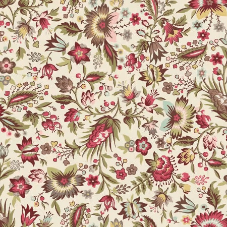 FRENCH MARKET: Cream Jacobean Floral by Jera Brandvig